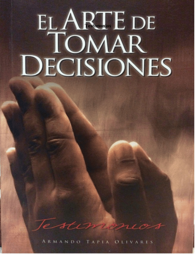 Portada del libro El arte de tomar decisiones