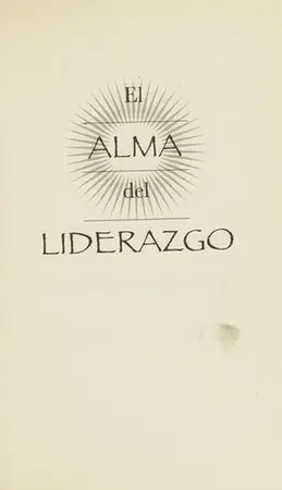 Portada del libro El Alma del Liderazgo