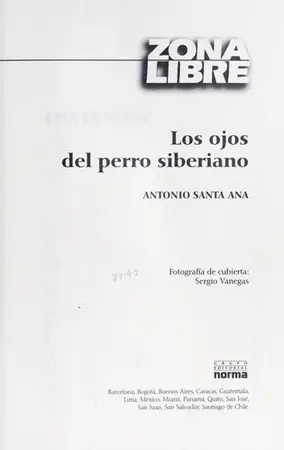 Portada del libro Los Ojos del Perro Siberiano