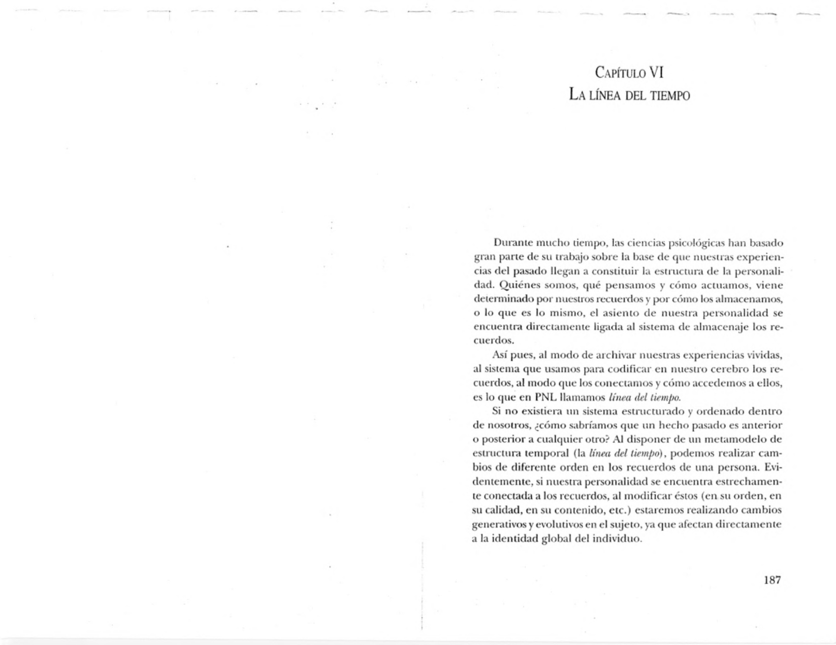 Portada del libro PNL Avanzada. Línea del tiempo
