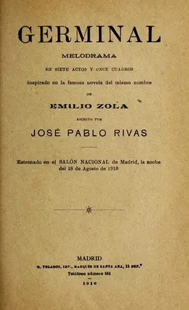 Portada del libro Germinal