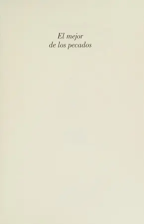Portada del libro El Mejor de los Pecados