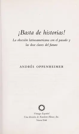 Portada del libro Basta de historias