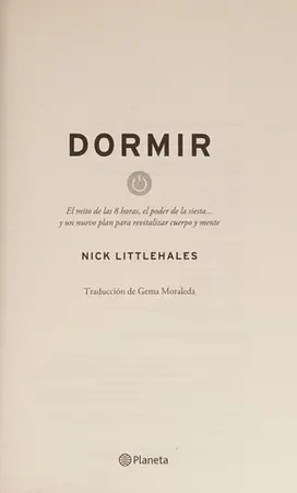 Portada del libro Dormir