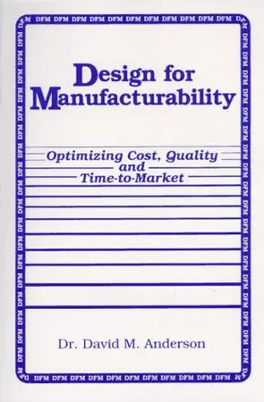 Portada del libro Design for Manufacturability