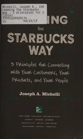 Portada del libro Leading the Starbucks Way