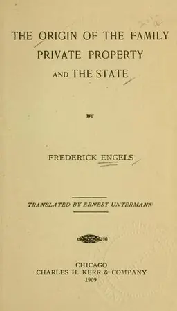 Portada del libro El Origen de la Familia