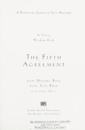 Portada del libro The Fifth Agreement
