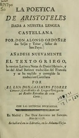 Portada del libro Poética