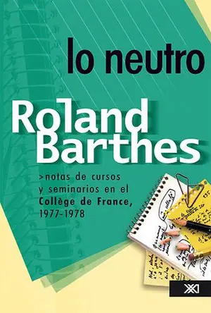 Portada del libro Lo Neutro