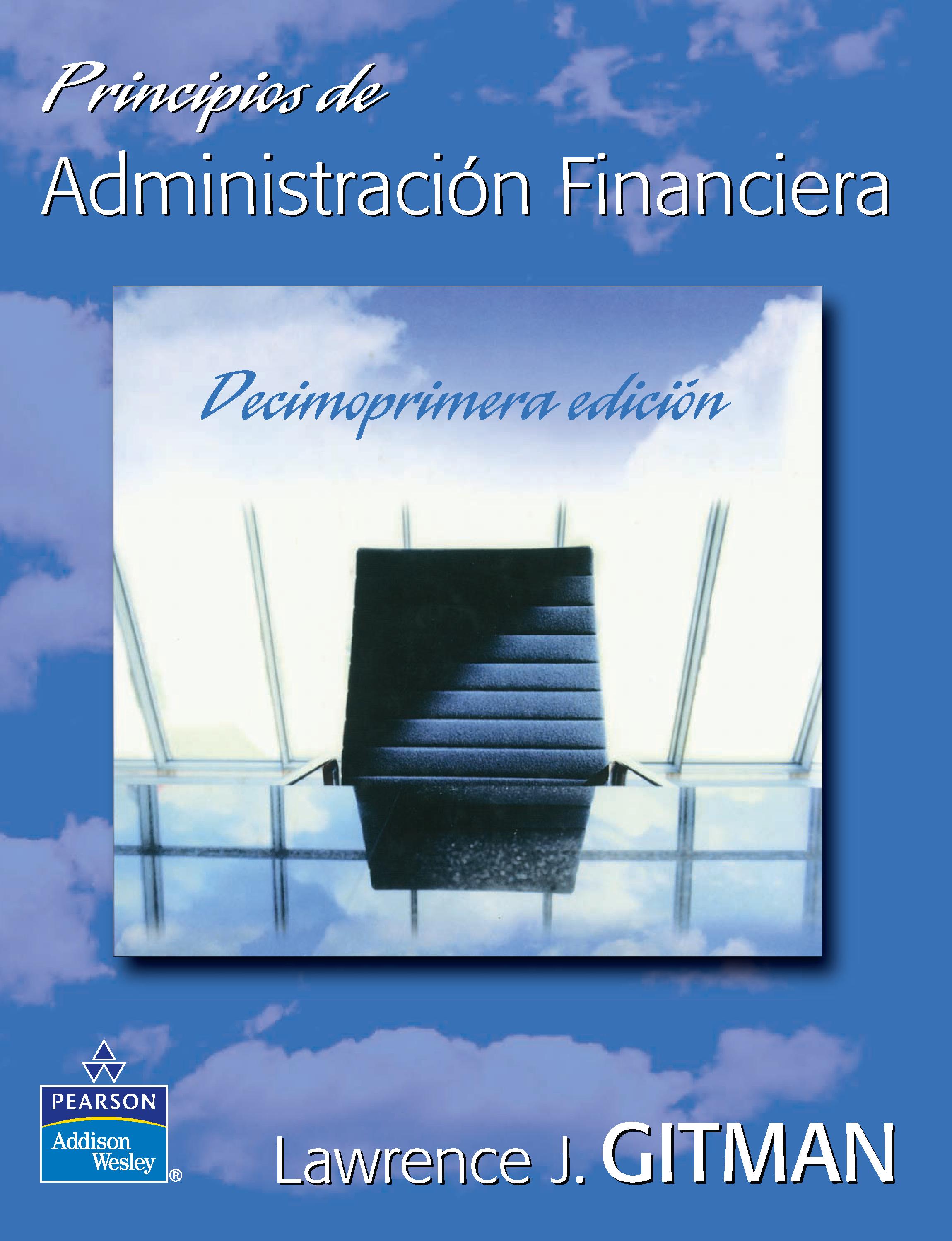 Portada del libro Principios de la administracion financiera