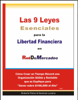 Portada del libro Las 9 leyes del Mercadeo en Red