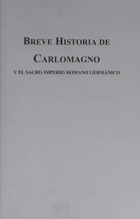 Portada del libro Breve historia de Carlomagno