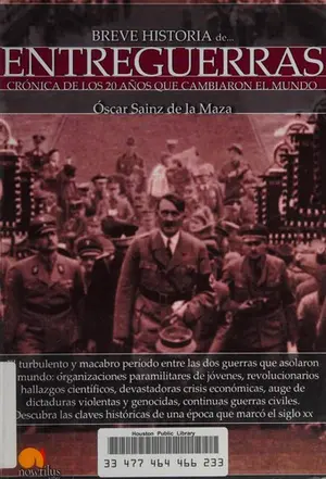Portada del libro Breve historia de entreguerras